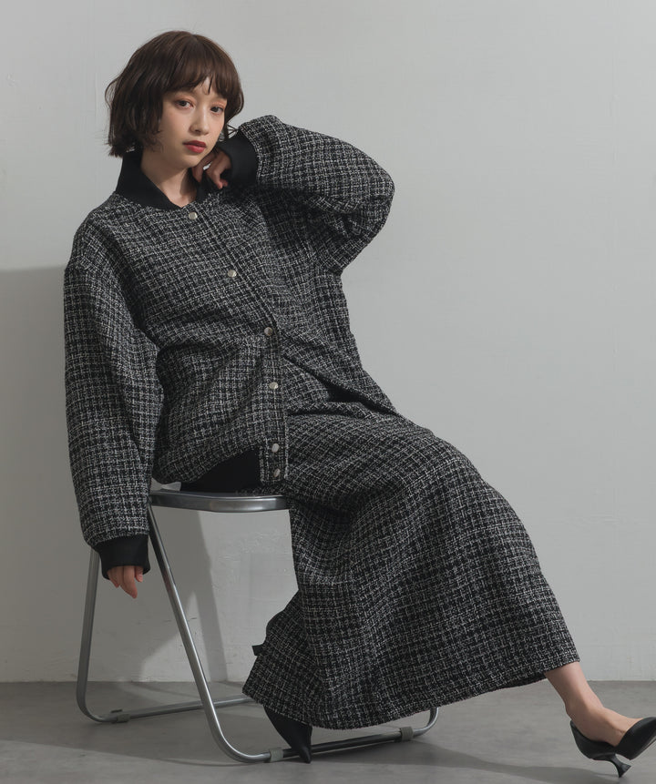 ツイードスタジャン