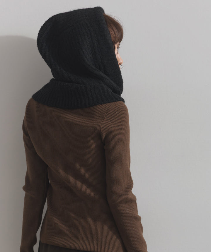 ニットフードスヌード