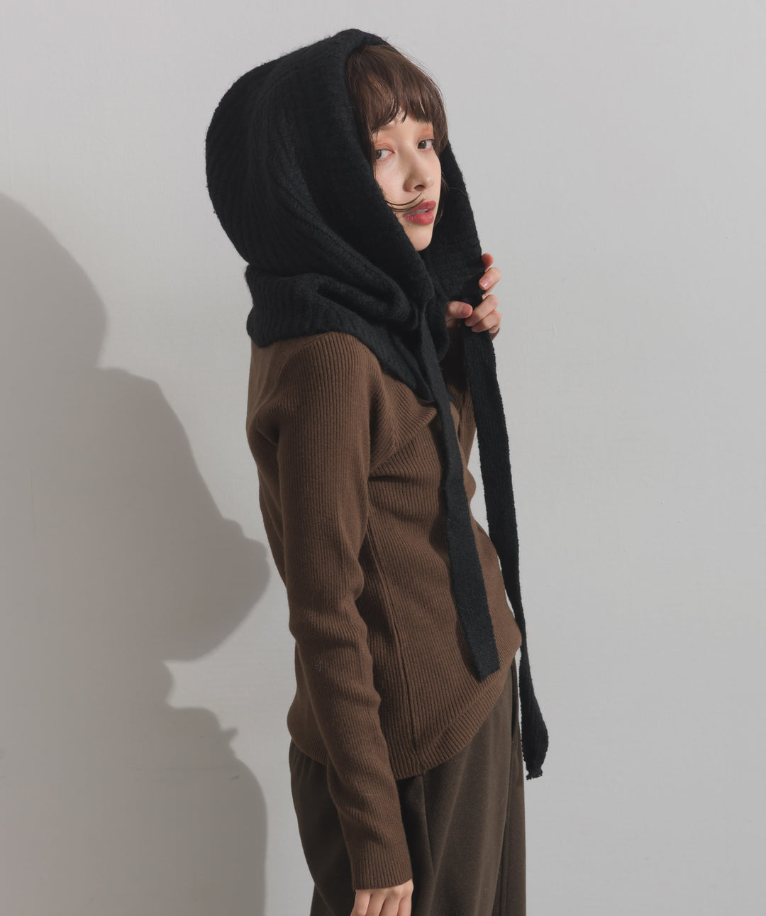 ニットフードスヌード