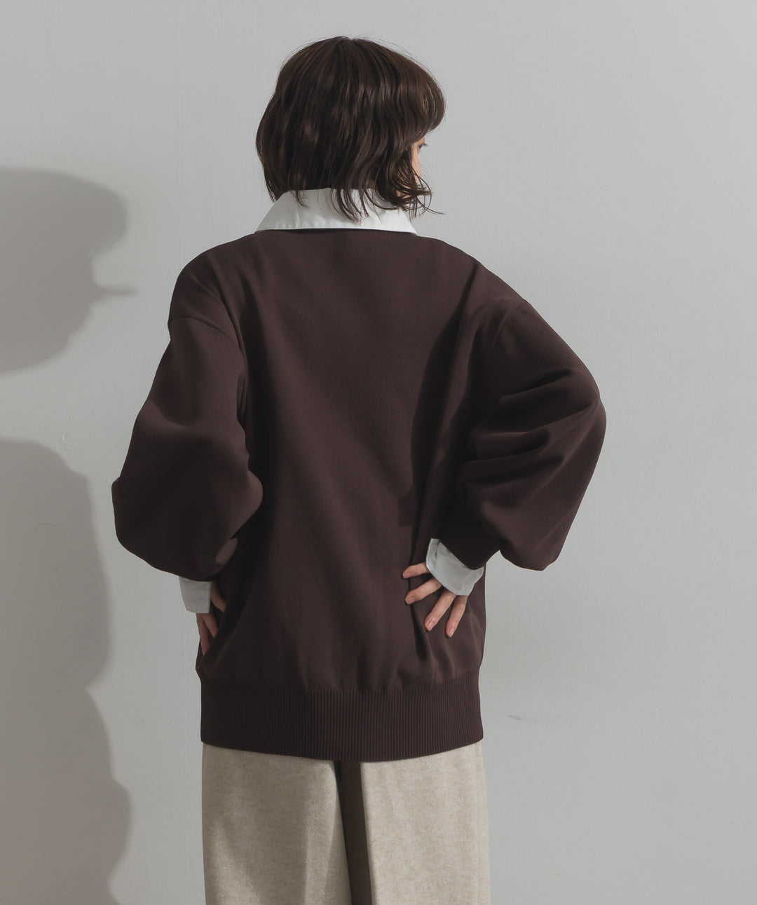 襟付きポロトップス