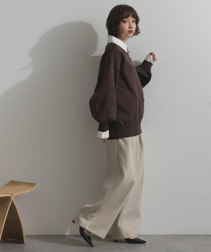 襟付きポロトップス