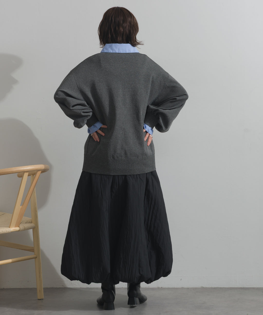 襟付きポロトップス