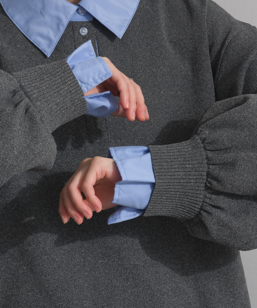 襟付きポロトップス