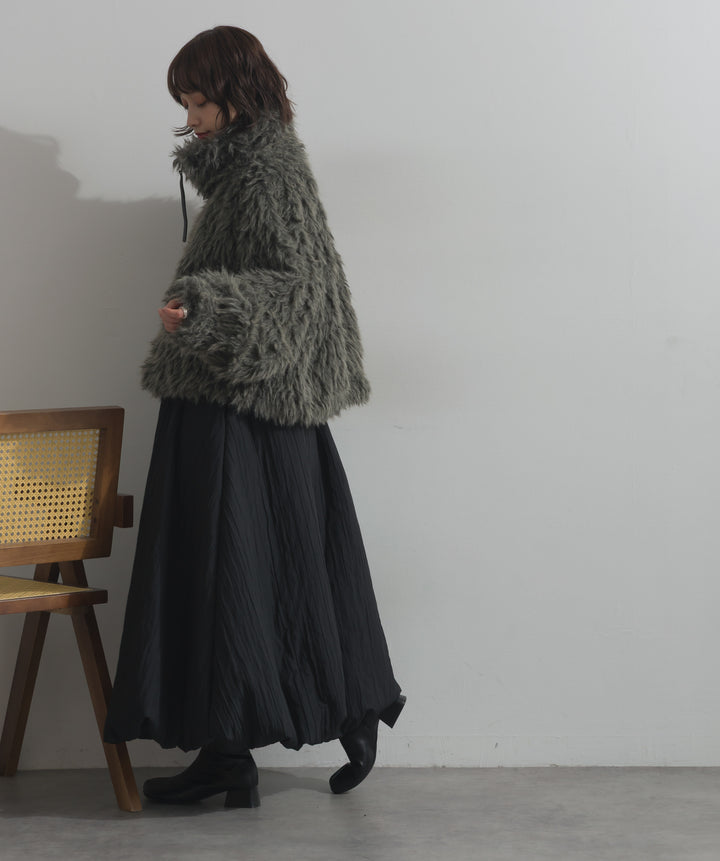 ミックスシープファースタンドブルゾン