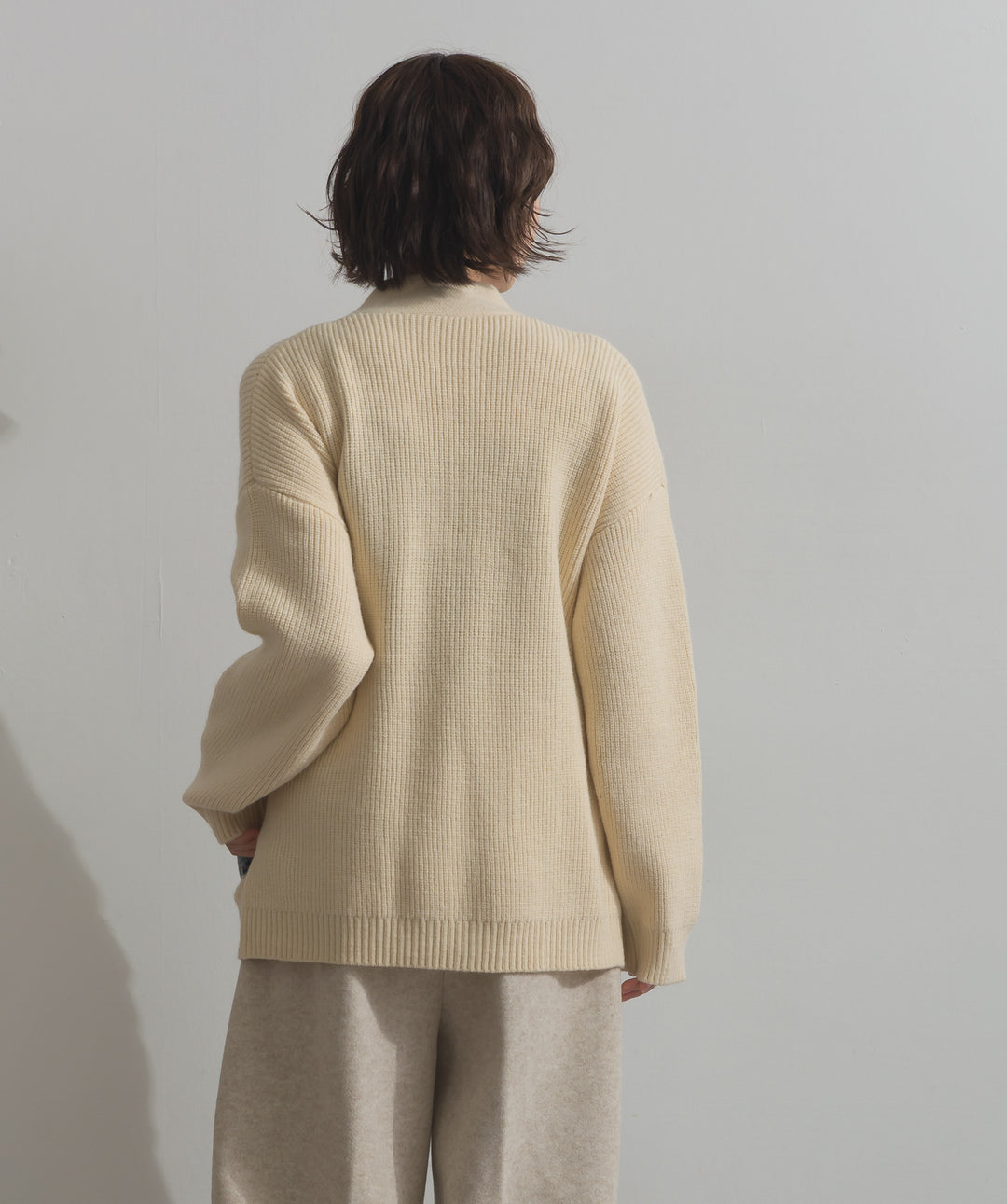 デニムポケットジップニットカーディガン