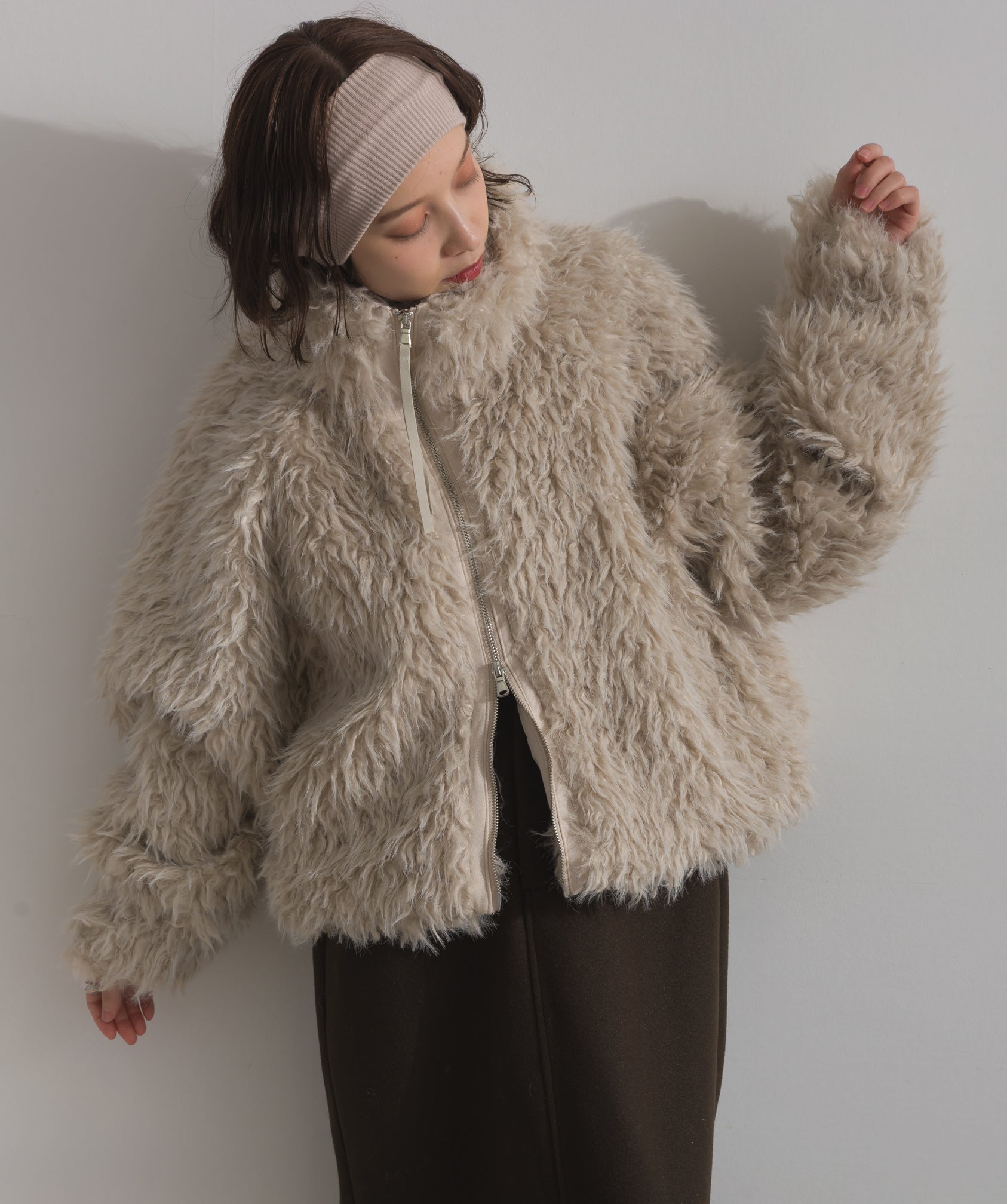 ミックスシープファースタンドブルゾン – OandI