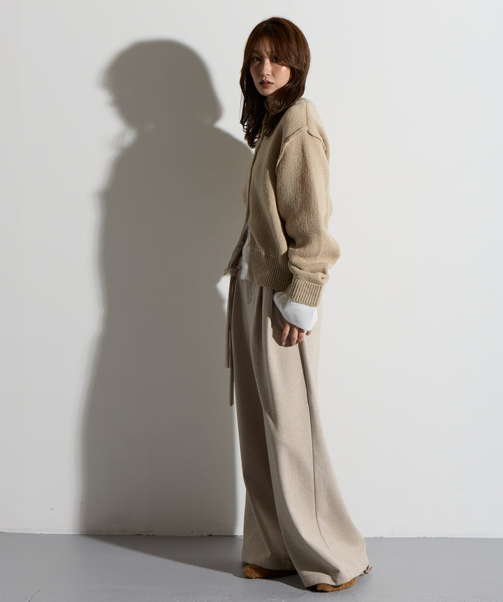 ウエストラップワイドパンツ