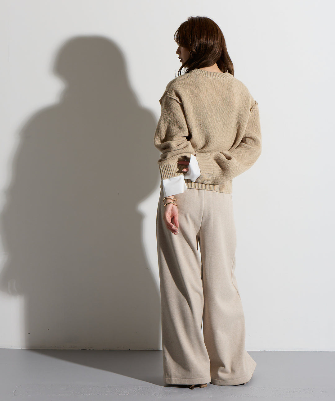 ウエストラップワイドパンツ