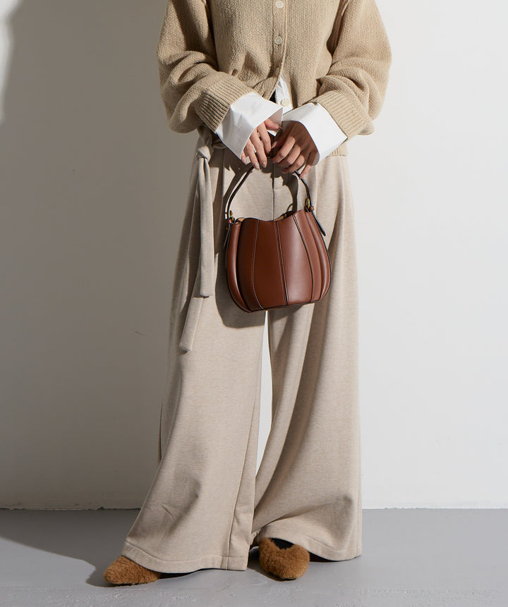 ウエストラップワイドパンツ