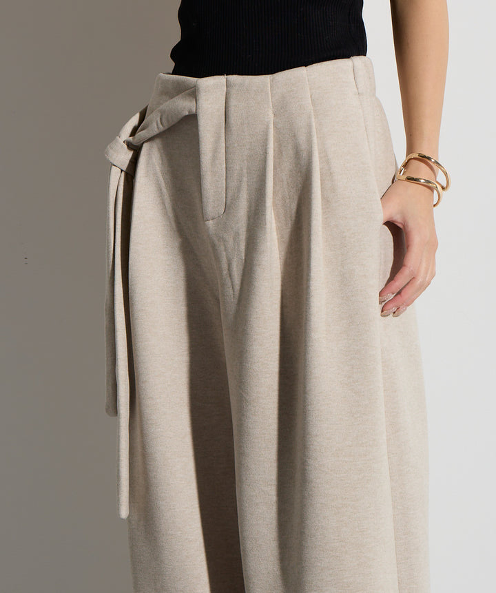 ウエストラップワイドパンツ