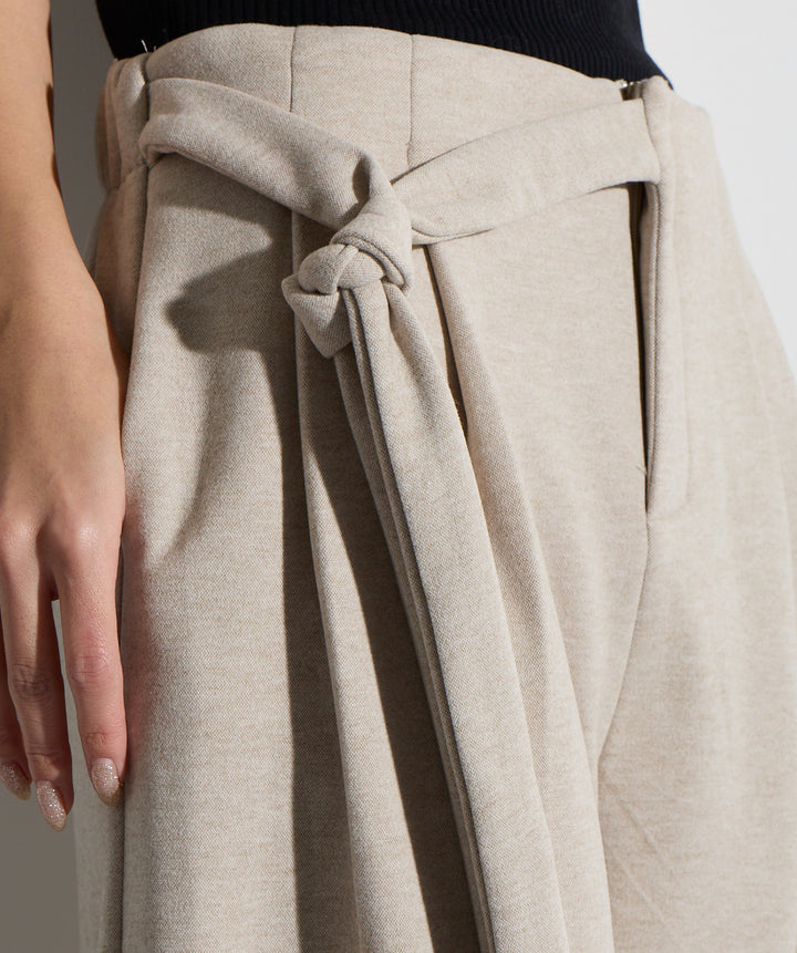 ウエストラップワイドパンツ