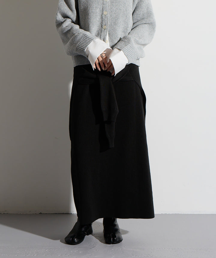 ウエストニットコンビスカート