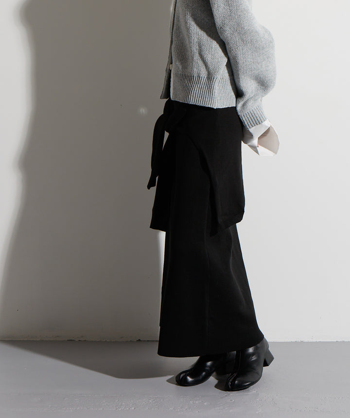 ウエストニットコンビスカート