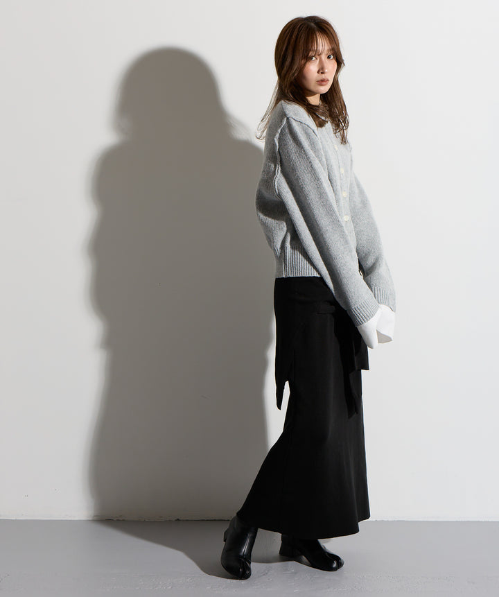 ウエストニットコンビスカート