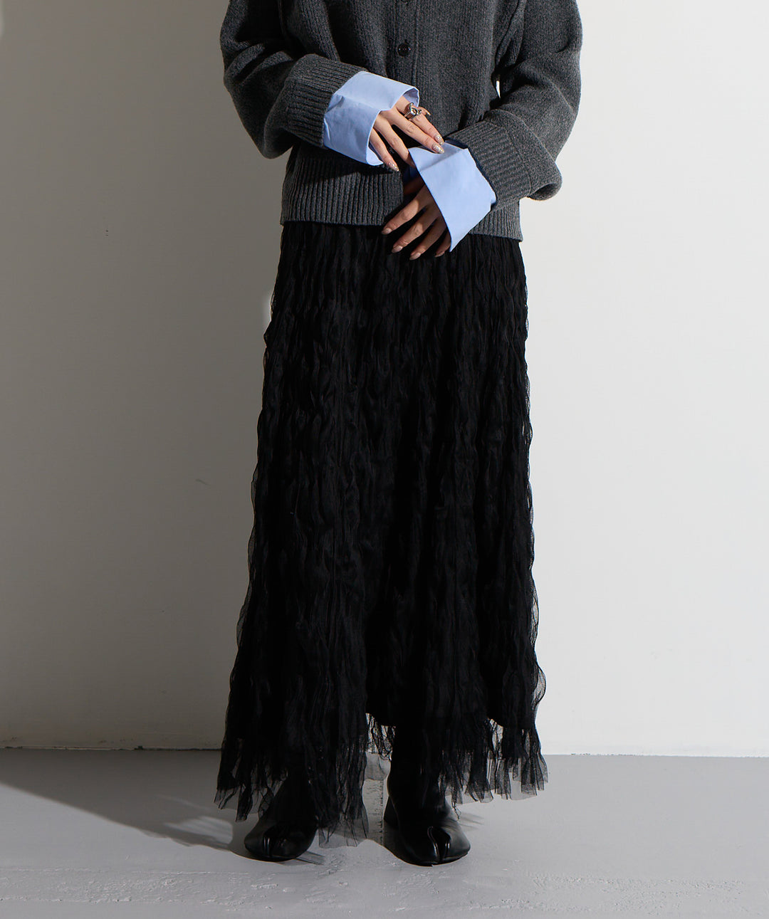 ワッシャーレーススカート