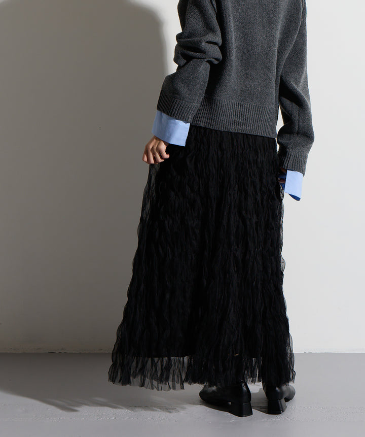 ワッシャーレーススカート