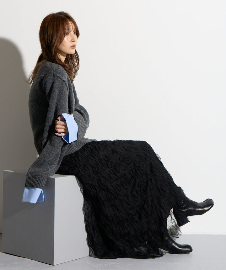 ワッシャーレーススカート