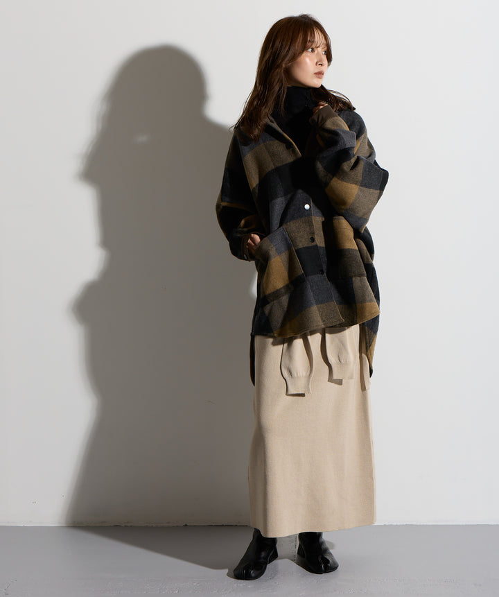 ウエストニットコンビスカート