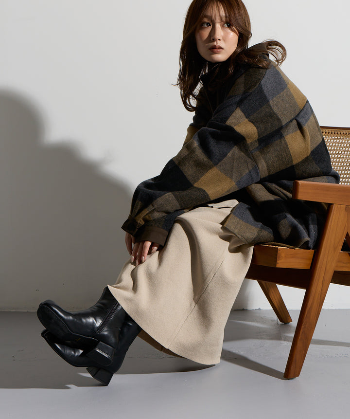 ウエストニットコンビスカート