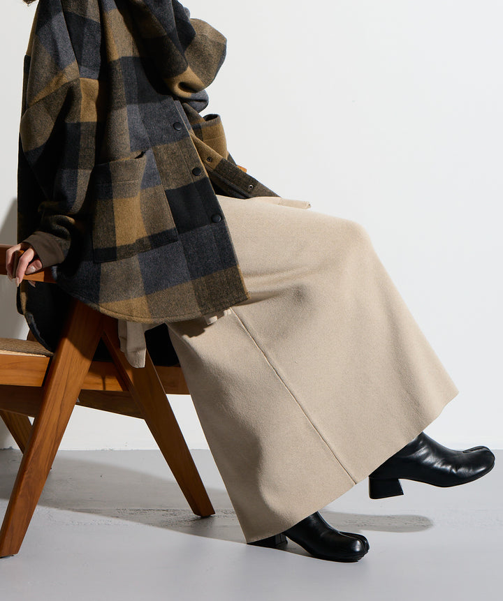 ウエストニットコンビスカート