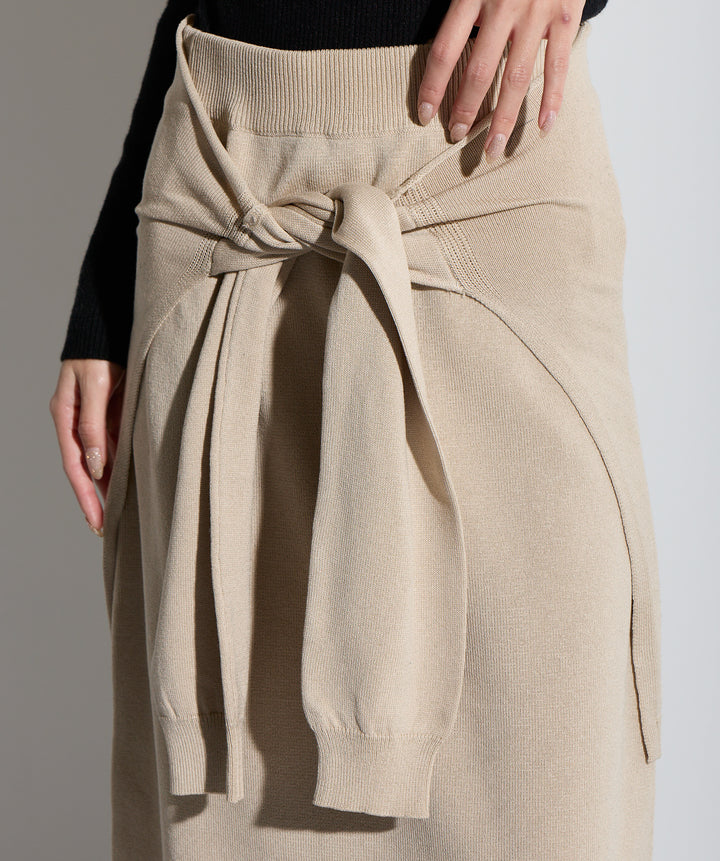 ウエストニットコンビスカート