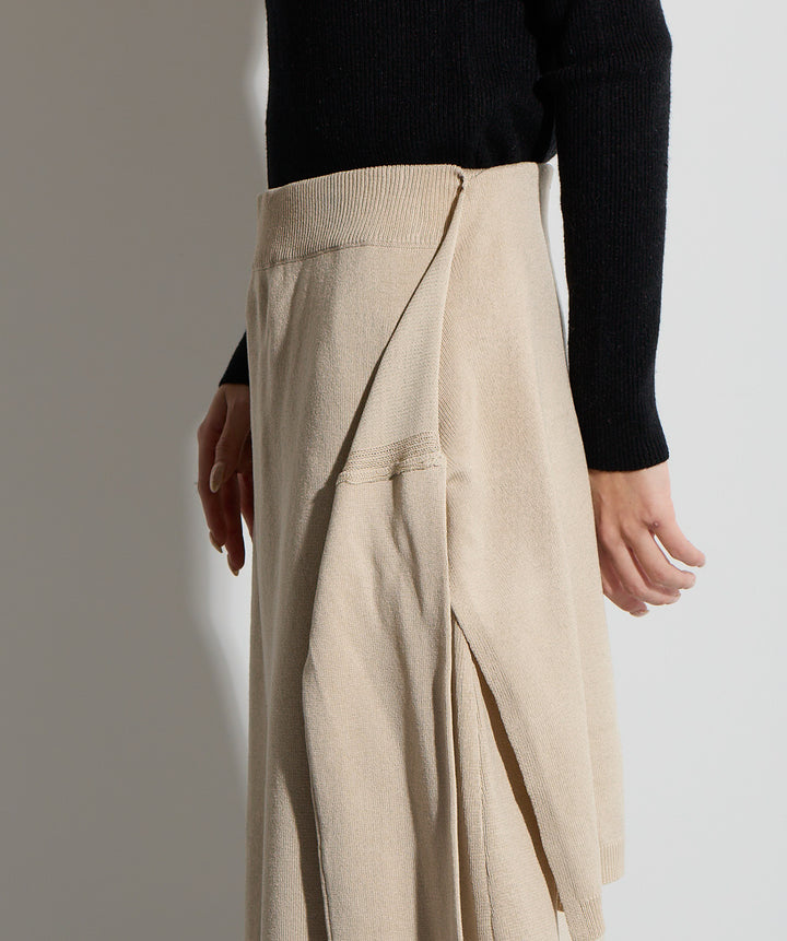 ウエストニットコンビスカート