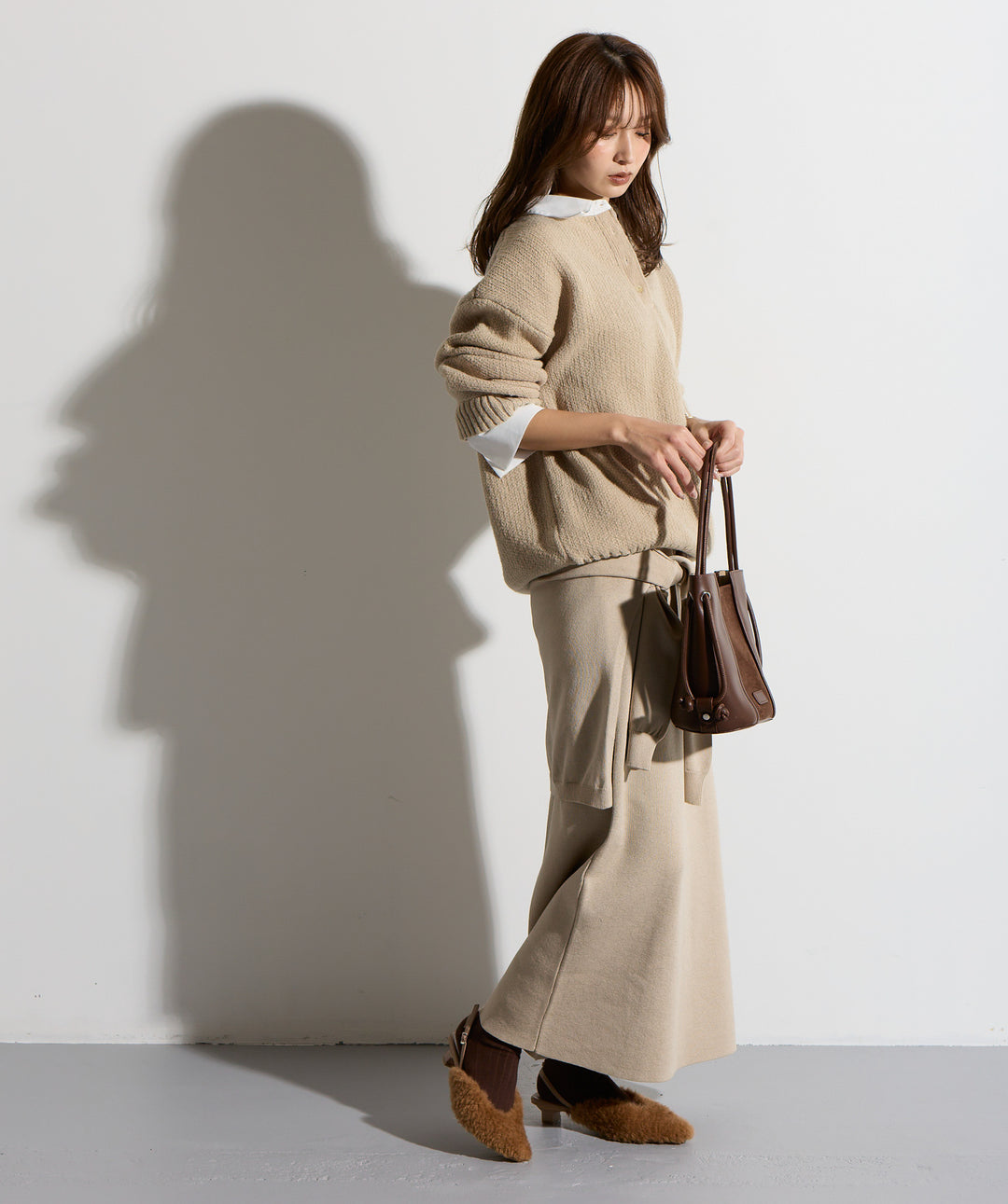 シャツドッキングニットポロ