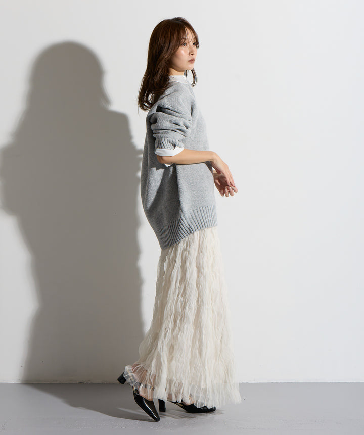 ワッシャーレーススカート