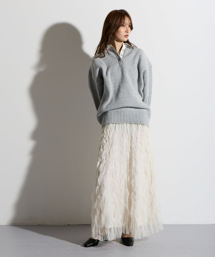 ワッシャーレーススカート