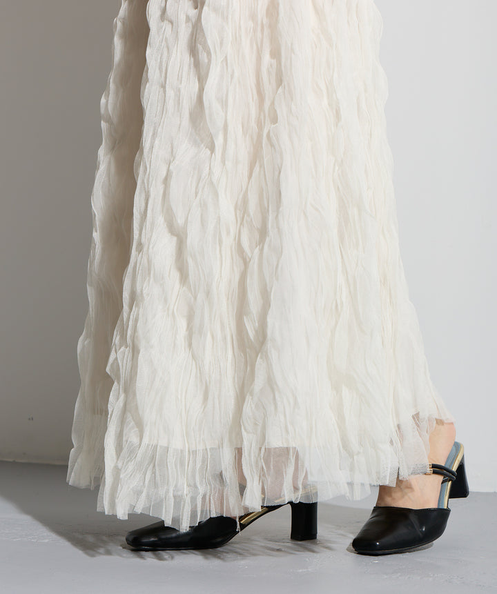 ワッシャーレーススカート