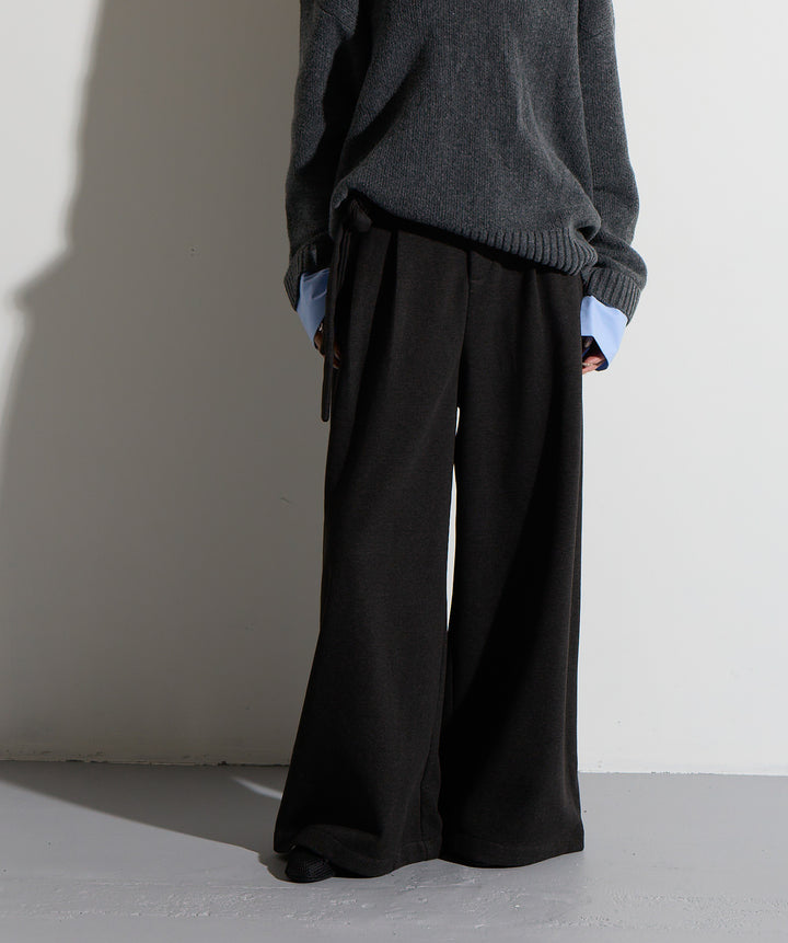 ウエストラップワイドパンツ