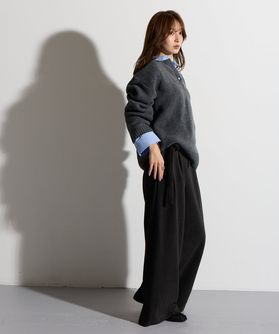 シャツドッキングニットポロ