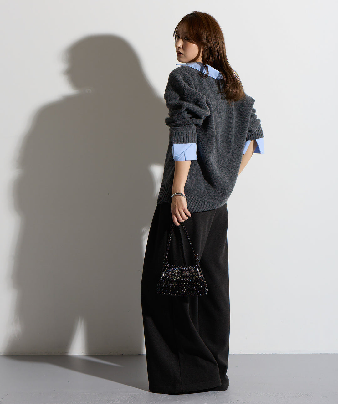 シャツドッキングニットポロ