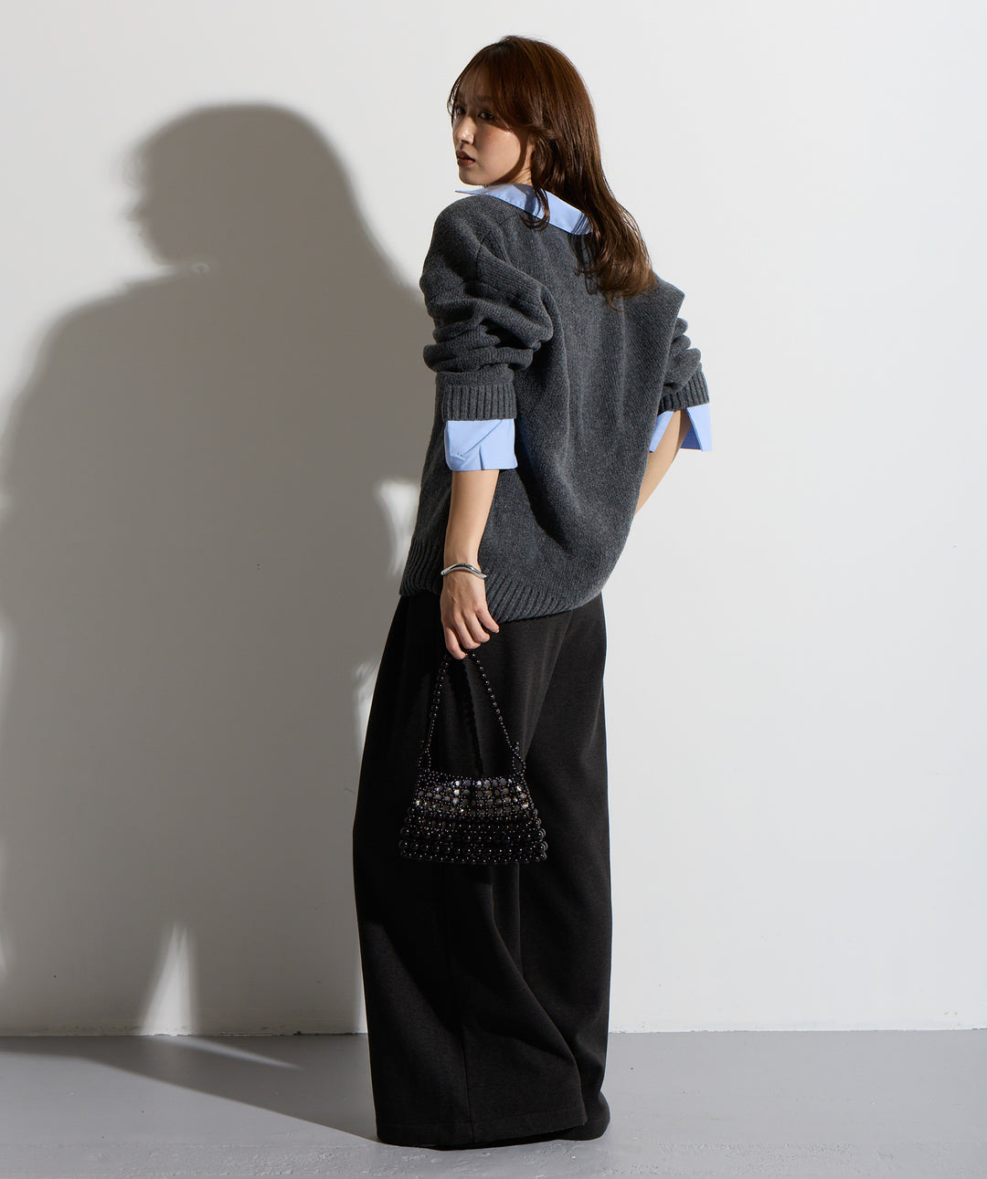 ウエストラップワイドパンツ