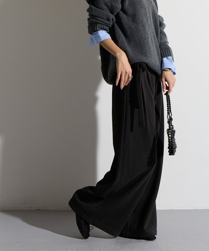 ウエストラップワイドパンツ