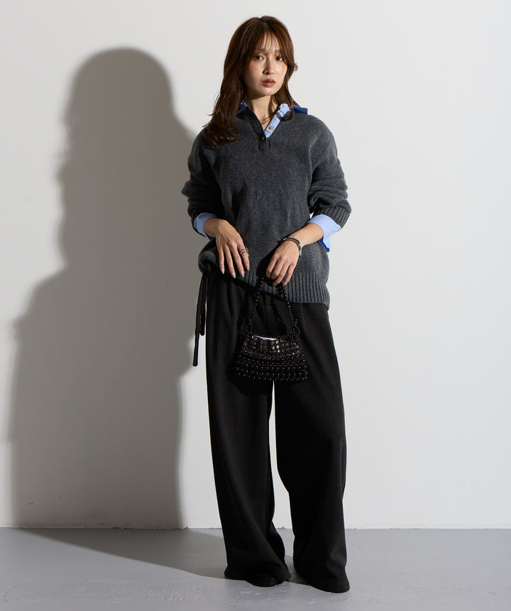 シャツドッキングニットポロ