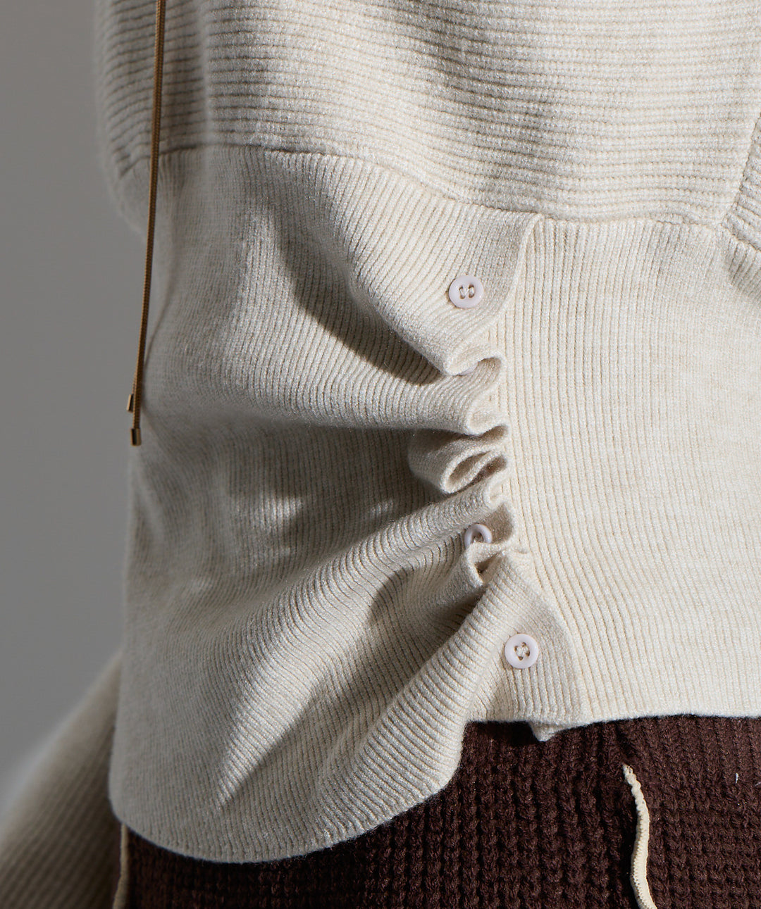 ウエスト切替デザインニット