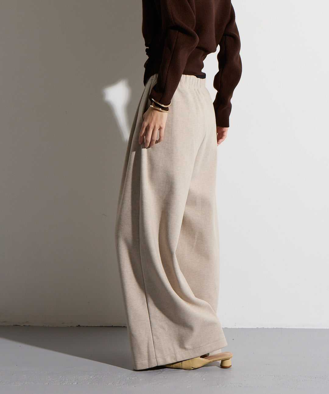 ウエストラップワイドパンツ