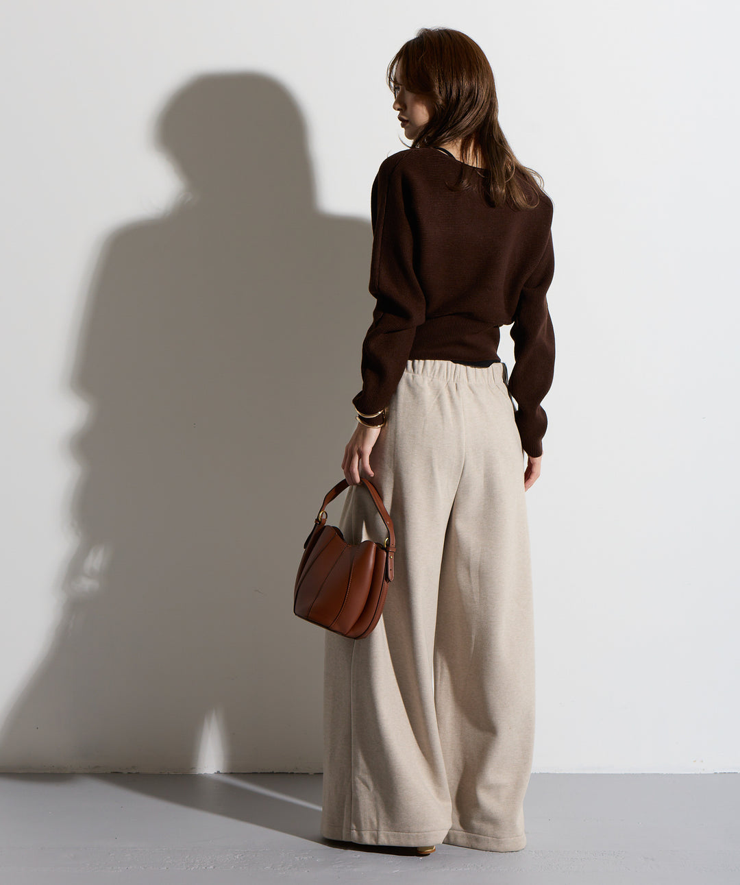 ウエストラップワイドパンツ