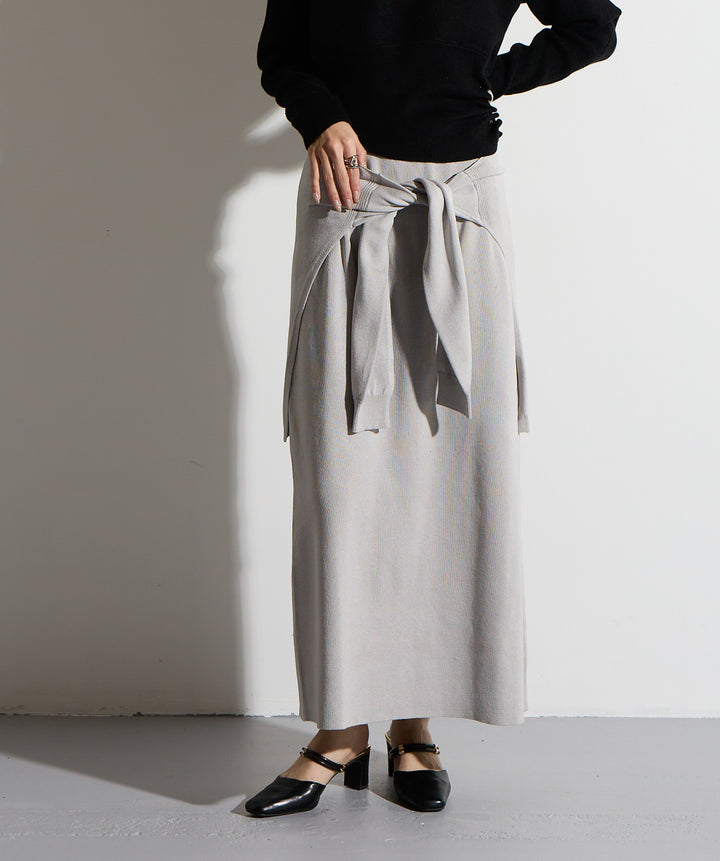 ウエストニットコンビスカート