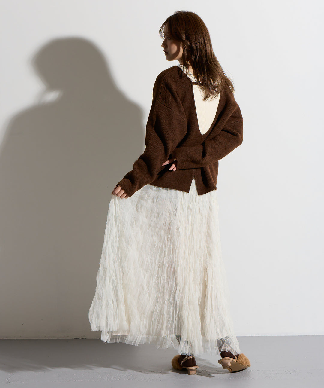 ワッシャーレーススカート