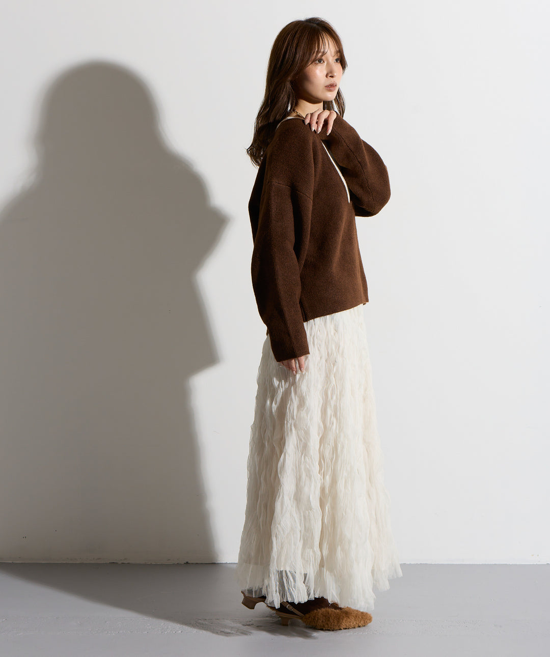 ワッシャーレーススカート