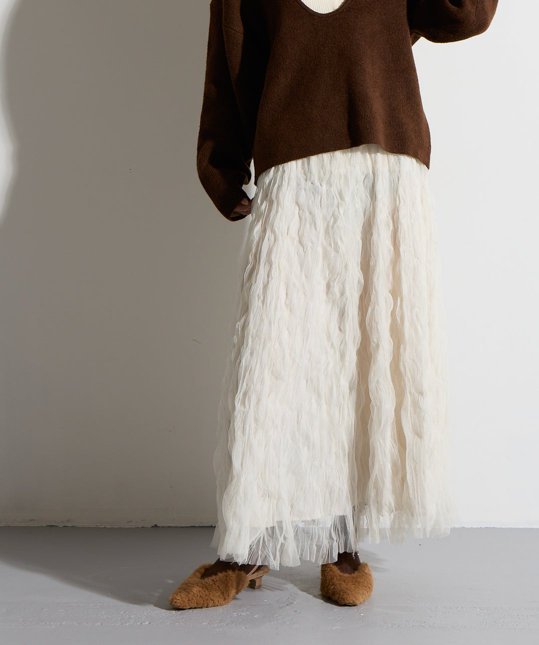 ワッシャーレーススカート