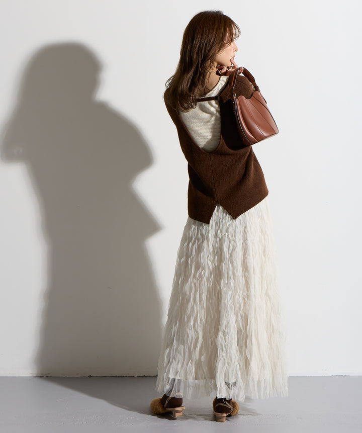 ワッシャーレーススカート