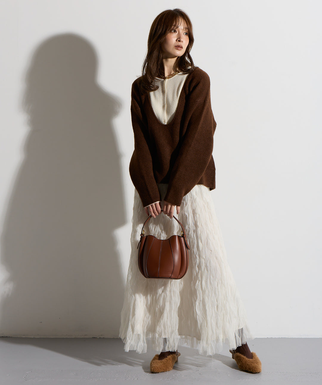 ワッシャーレーススカート