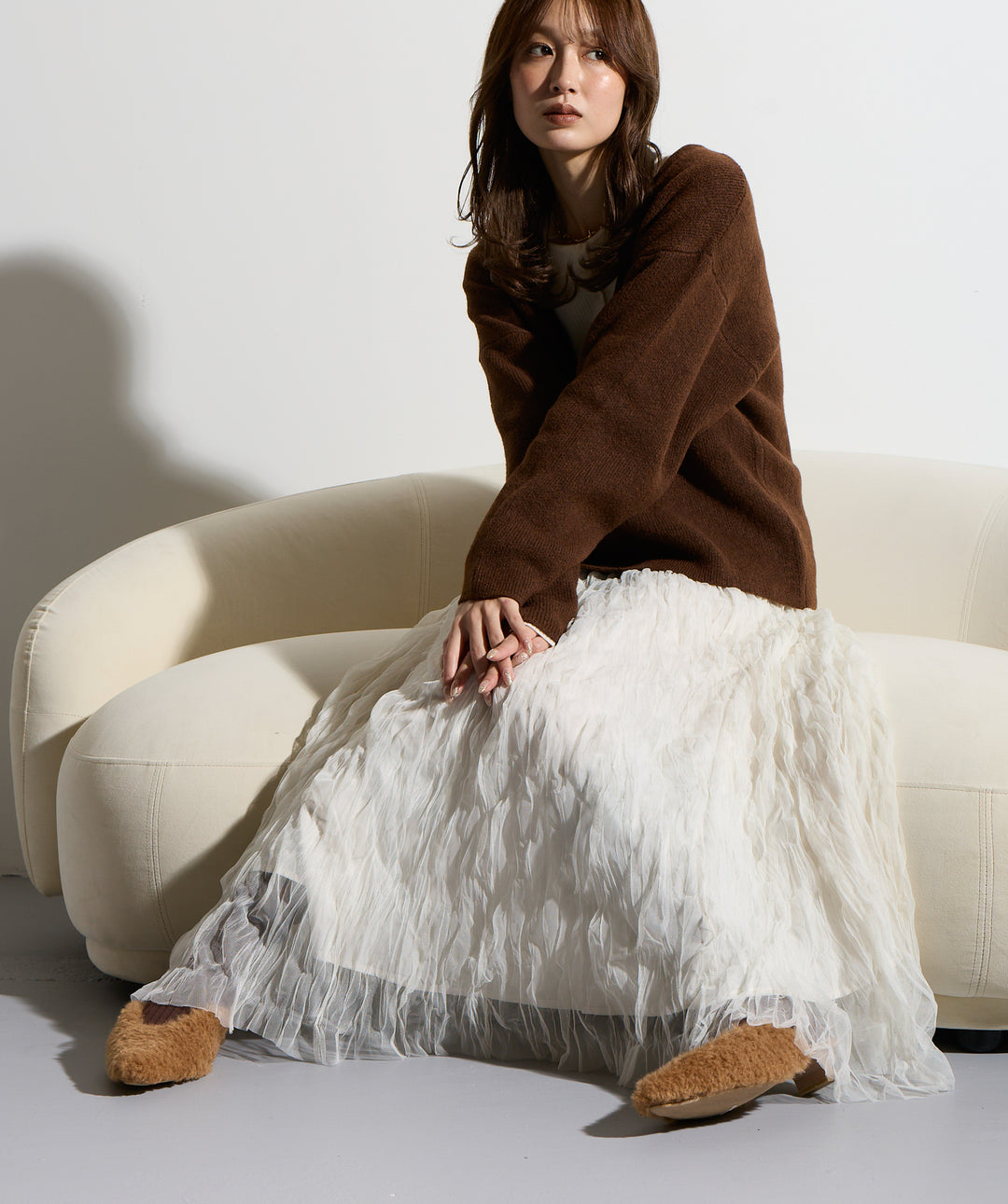 ワッシャーレーススカート