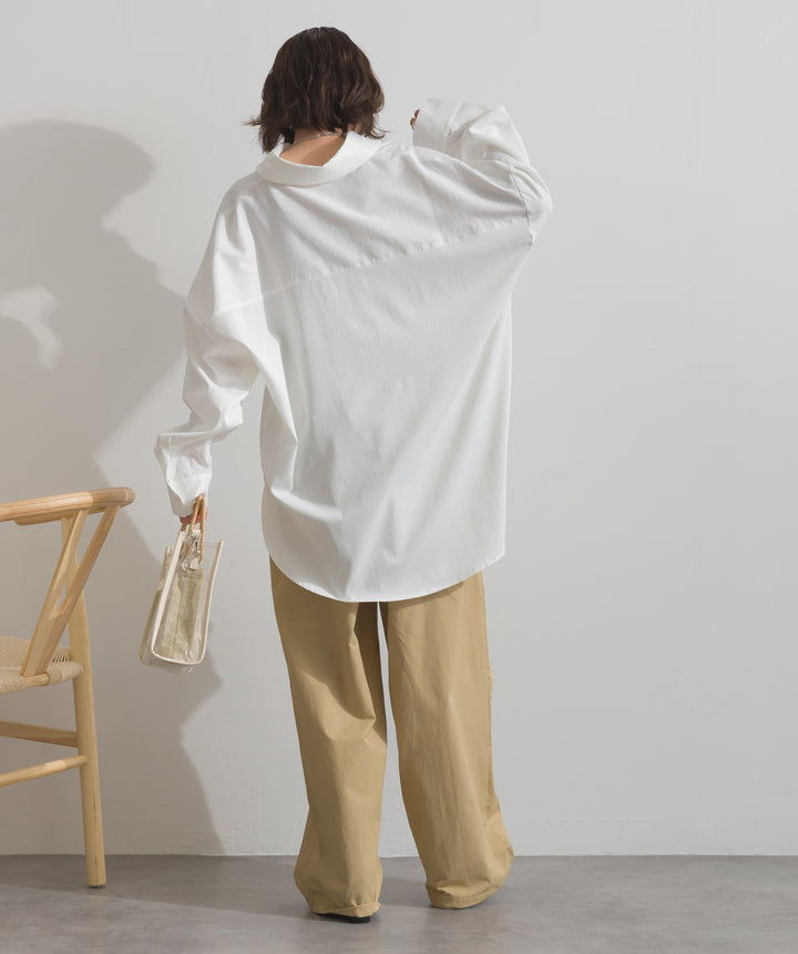 スリーブアレンジドレープシャツ