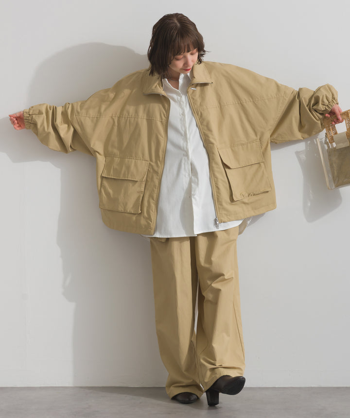 合繊ツイルスタンドジャッケット