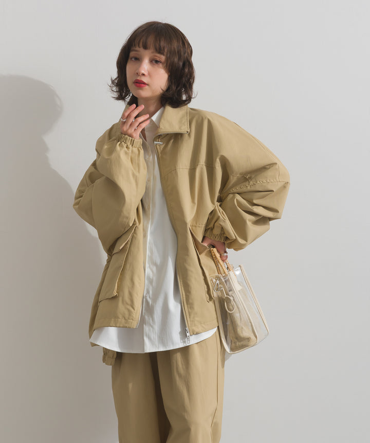 合繊ツイルスタンドジャッケット