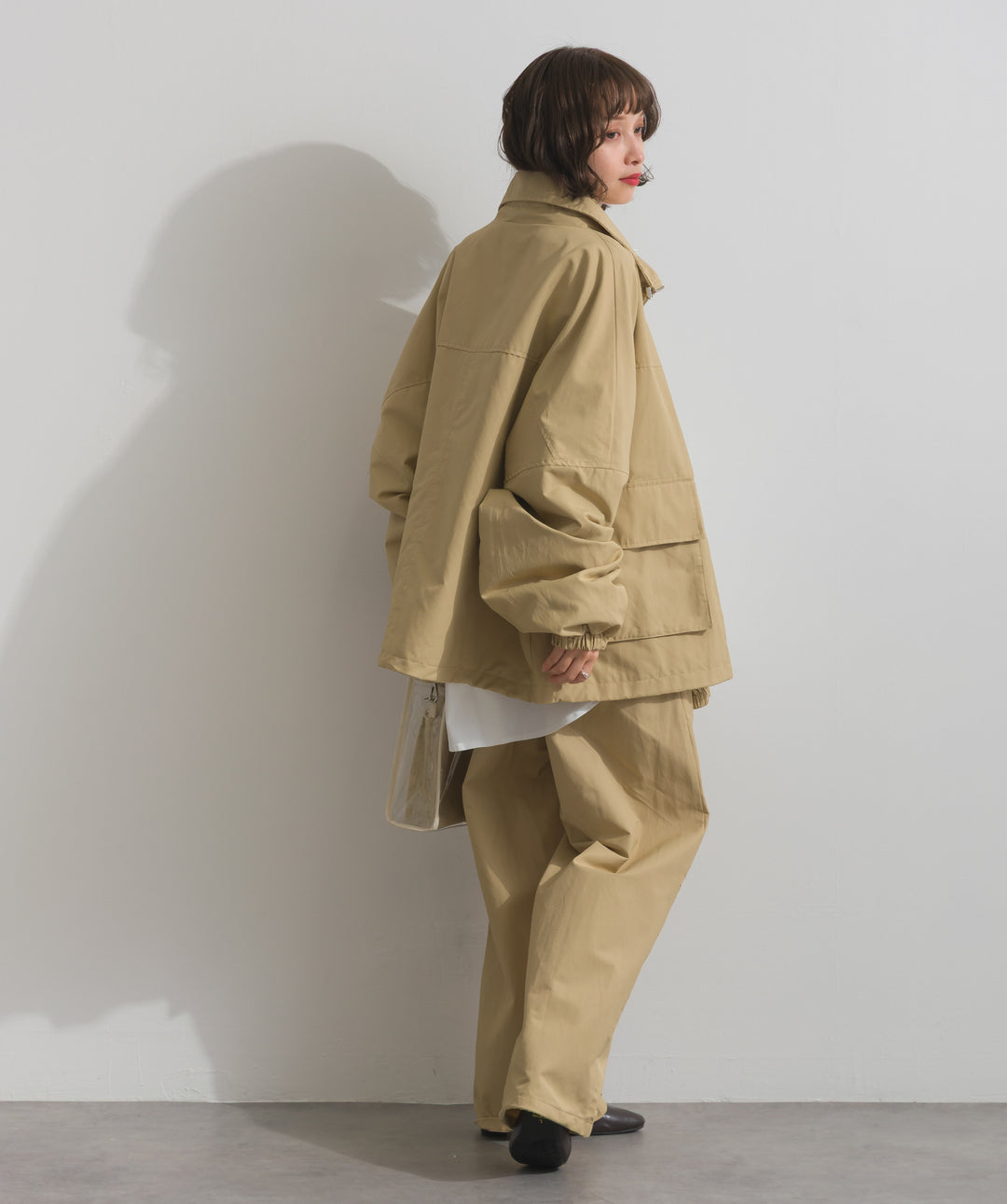 合繊ツイルスタンドジャッケット